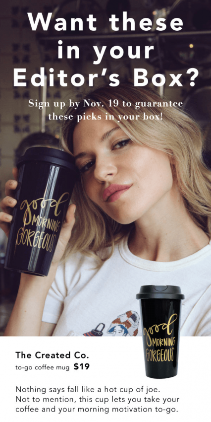 FabFitFun travel mug