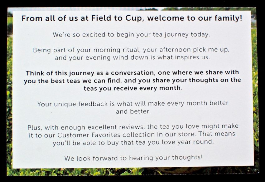 Field to Cup review