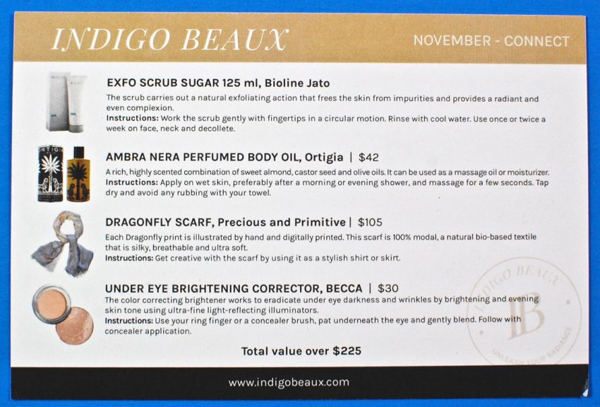 Indigo Beaux box review