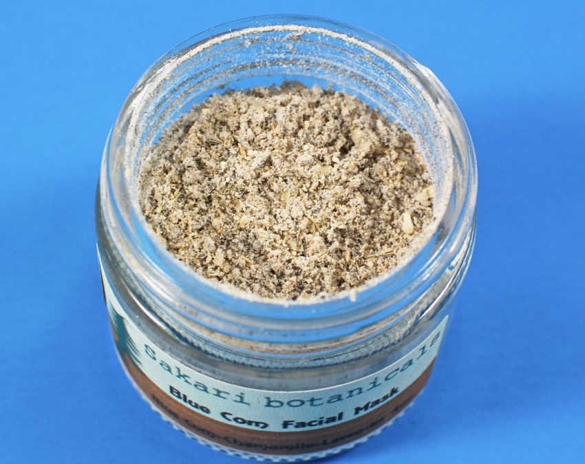 blue corn facial mask