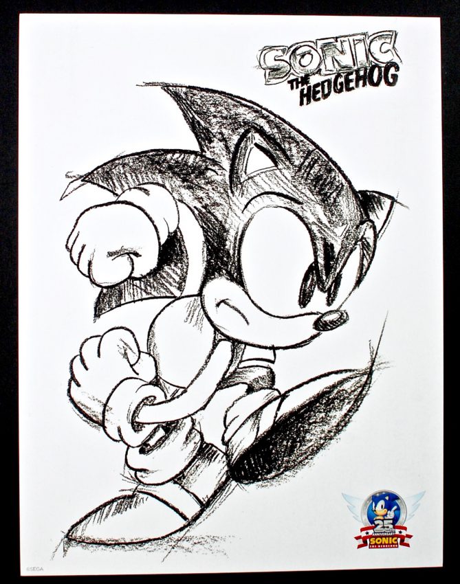 Sonic the Hedgehog 25th anniversary print