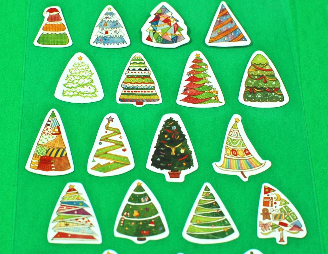 christmas tree stickers