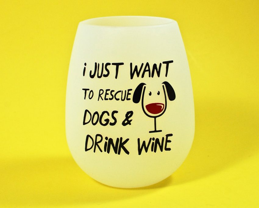 dog wine glass