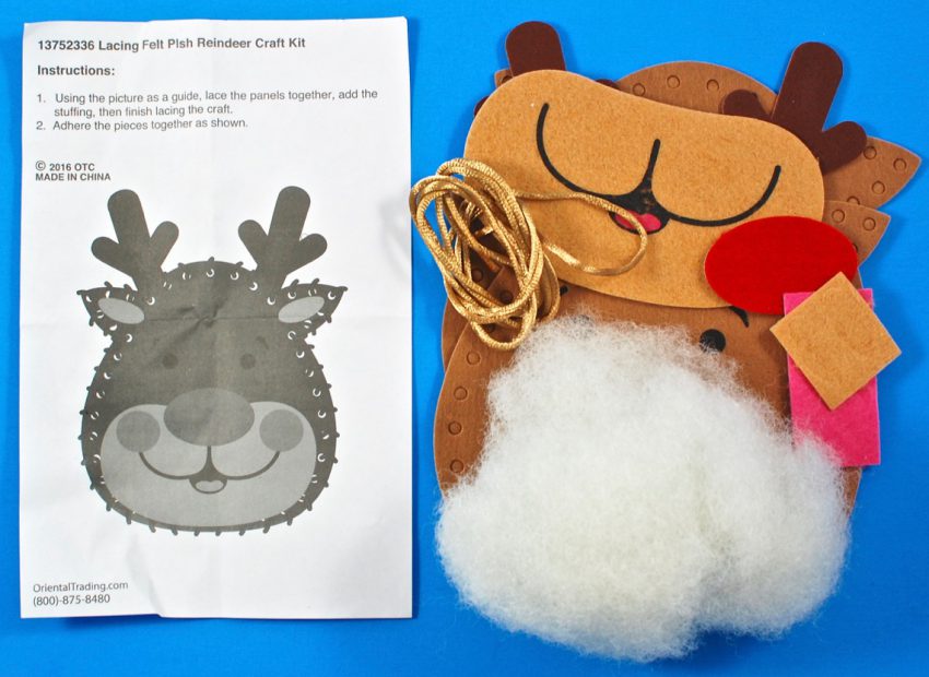 plush reindeer craft