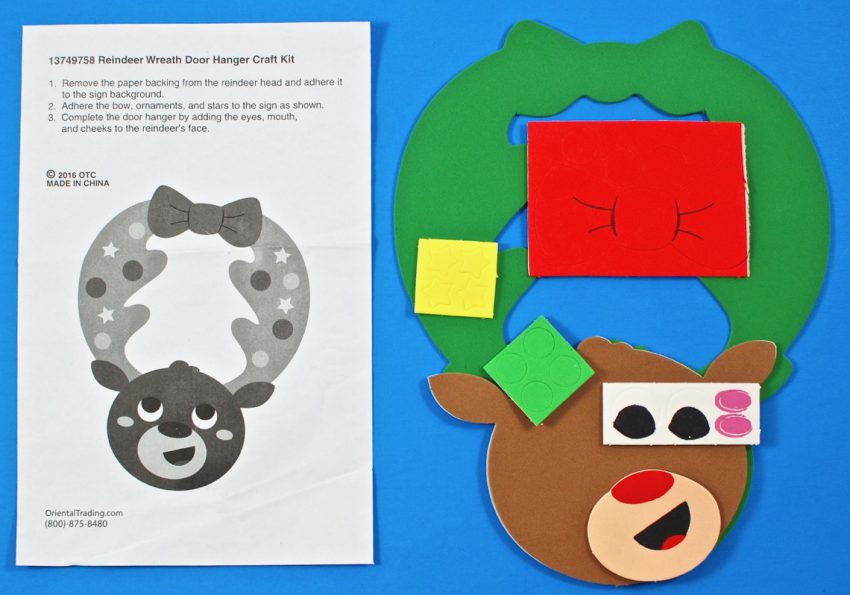 reindeer door hanger