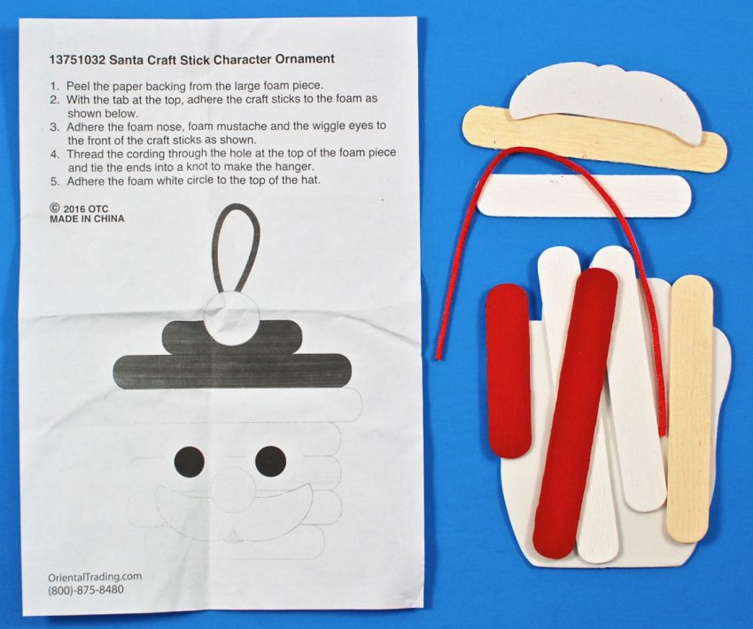 santa craft sticks