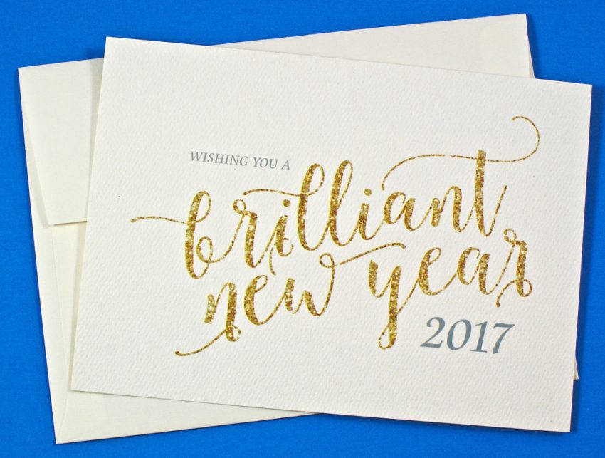 Brilliant New Year card