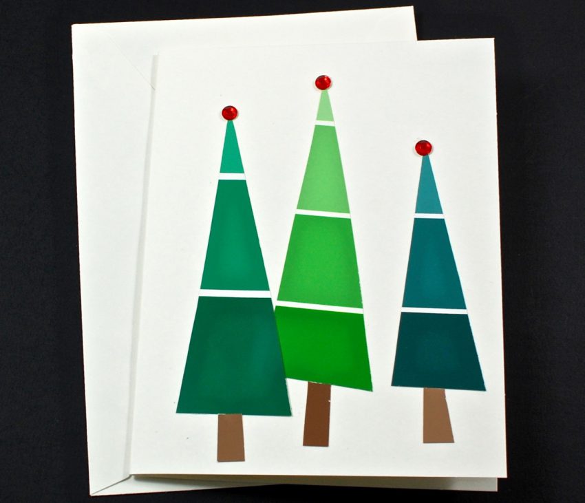 paint chip christmas tree