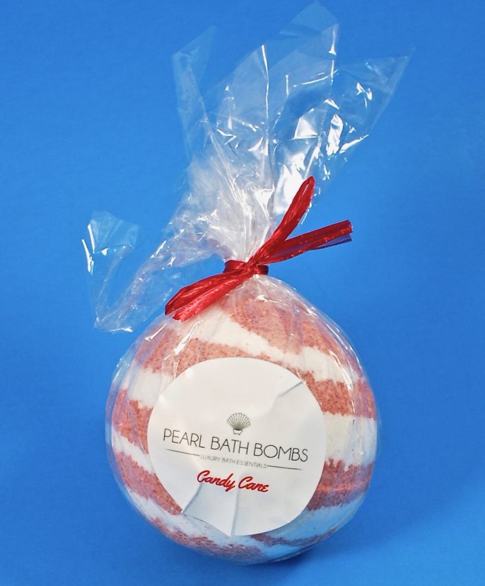 Pearl Bath Bomb candy cane