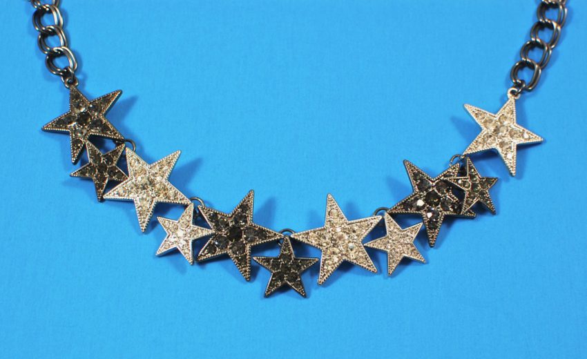 Camilla hematite star necklace