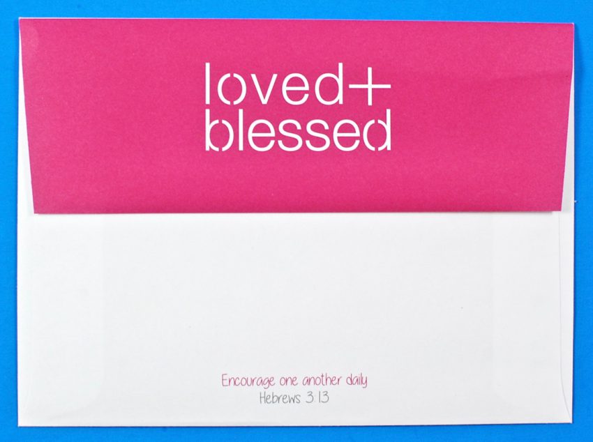 Loved + Blessed encouragement kit