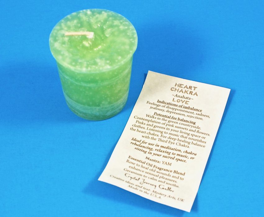 heart chakra candle