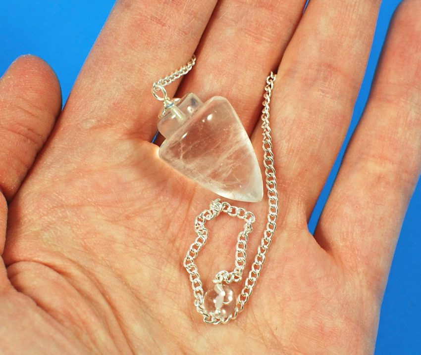 clear quartz pendulum