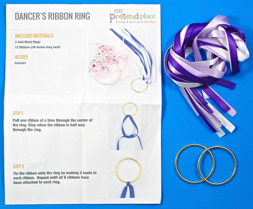 DIY dancer's ribbon ring