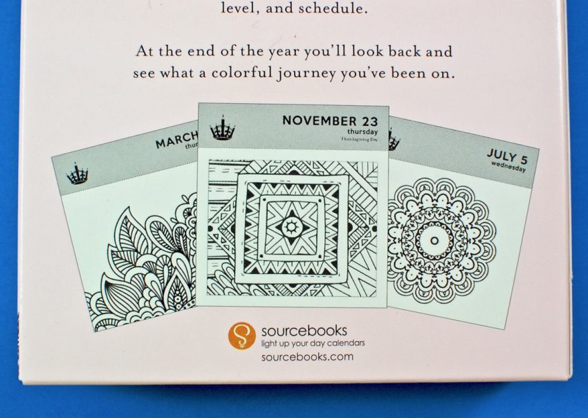 color a day calendar