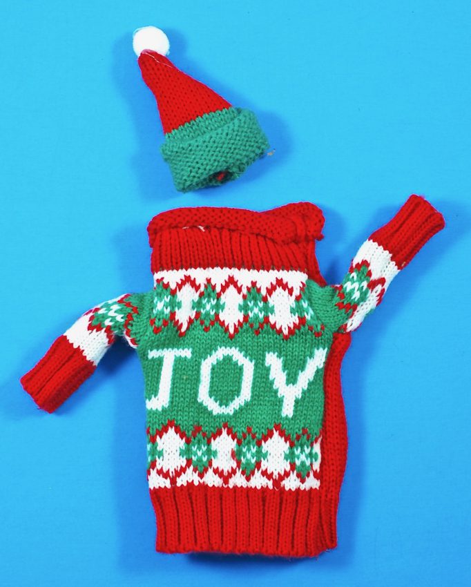 wine bottle ugly christmas sweater