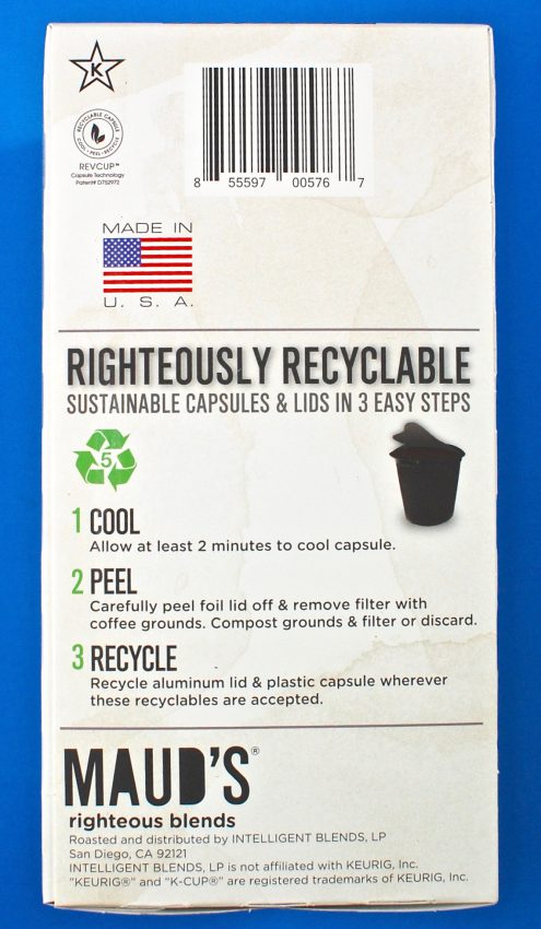 recyclable coffee pods