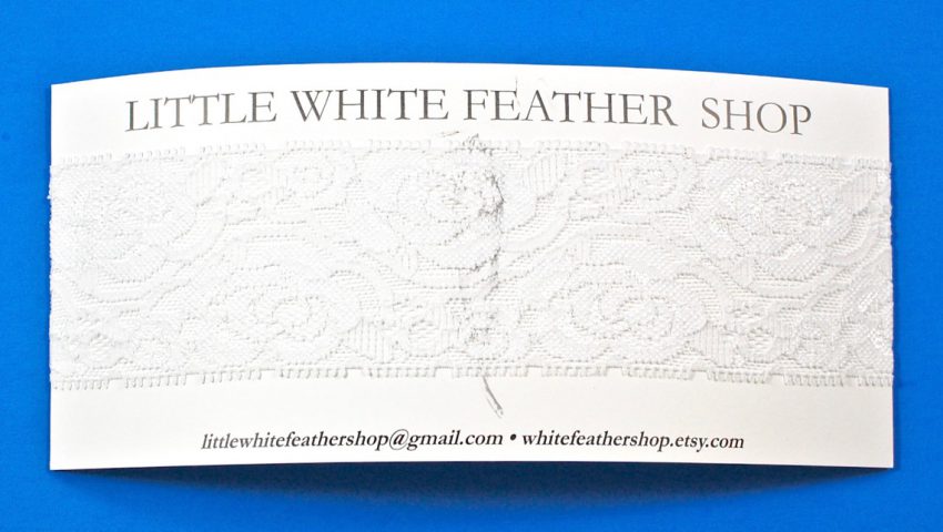 Little White Feather headband