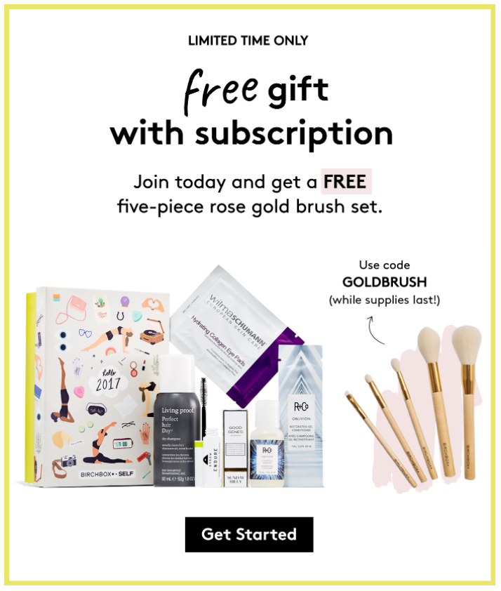 Birchbox free gift