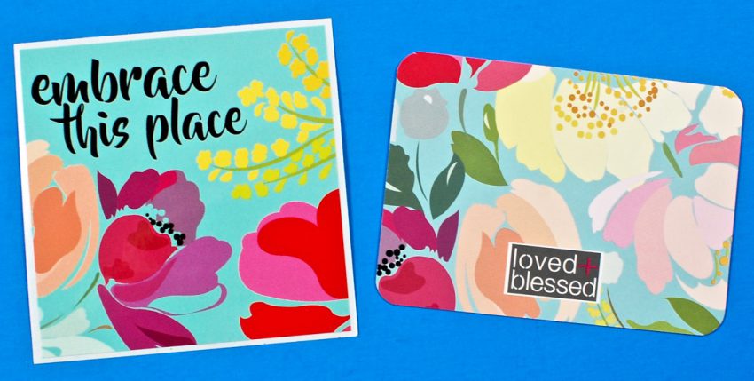loved + blessed scripture card