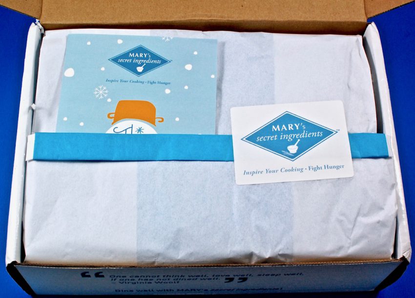 Mary's Secret Ingredients box