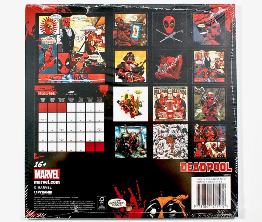 Deadpool 2017 calender