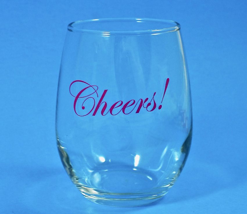 Cheers wine glass