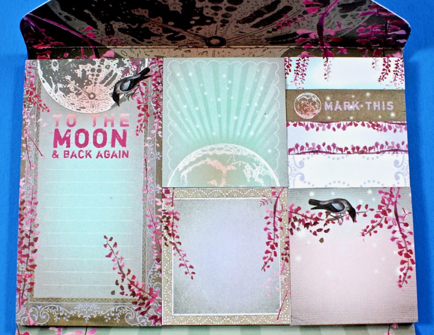 love you to the moon sticky notes