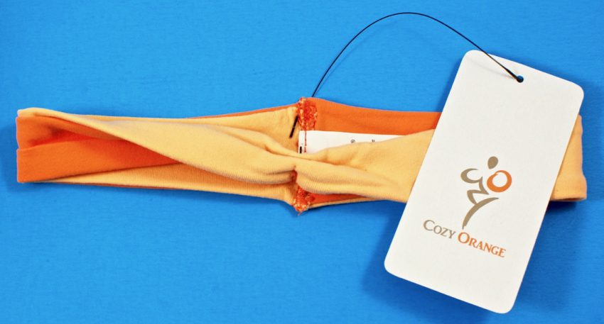 Cozy Orange twisted headband