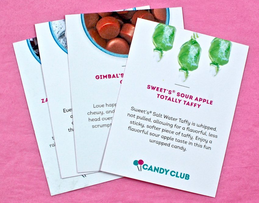 Candy Club nutritional information