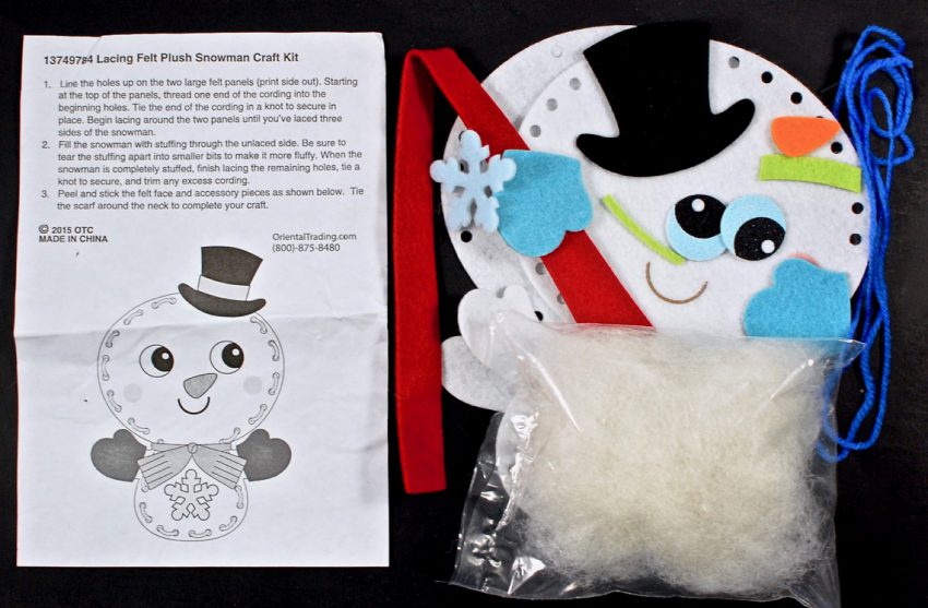 snowman lacing craft