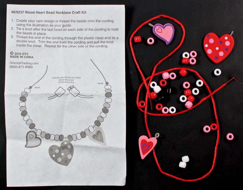 heart necklace craft