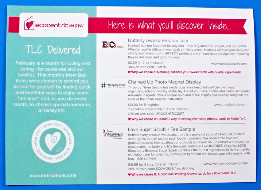 February 2017 Ecocentric Mom review