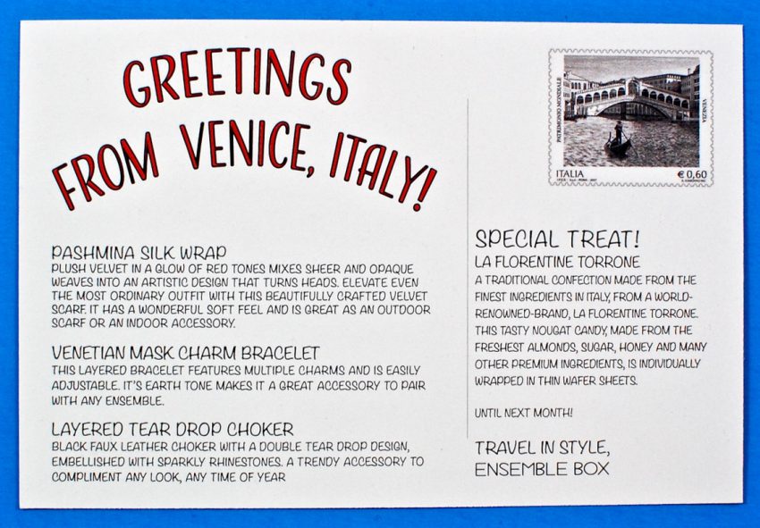 Ensemble Box Italy review