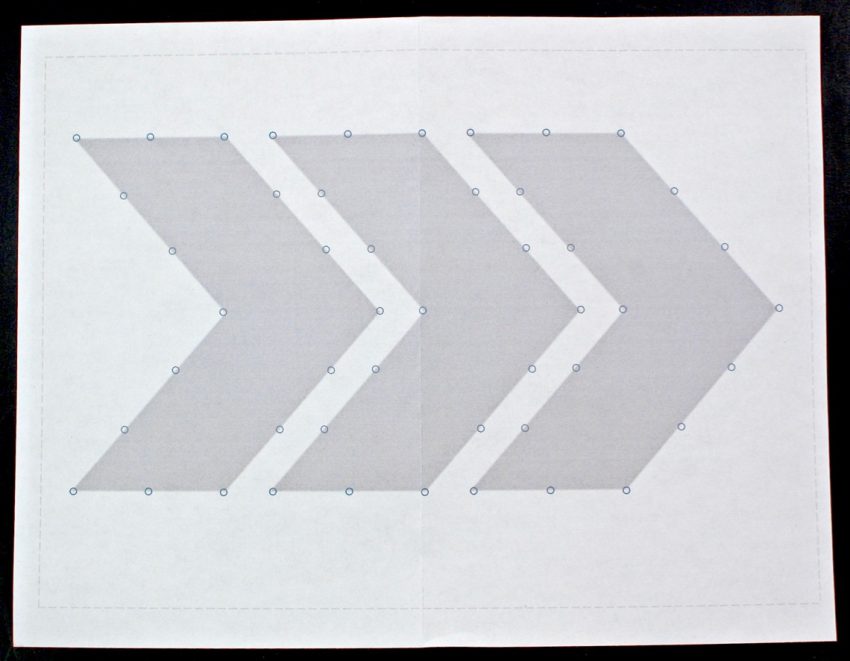 arrow string art template