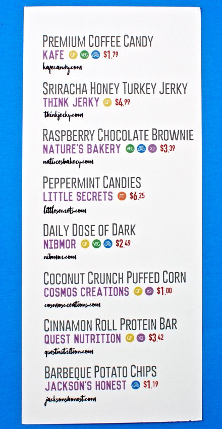 February 2017 Snack Sack review
