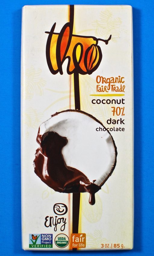 Theo dark chocolate coconut bar