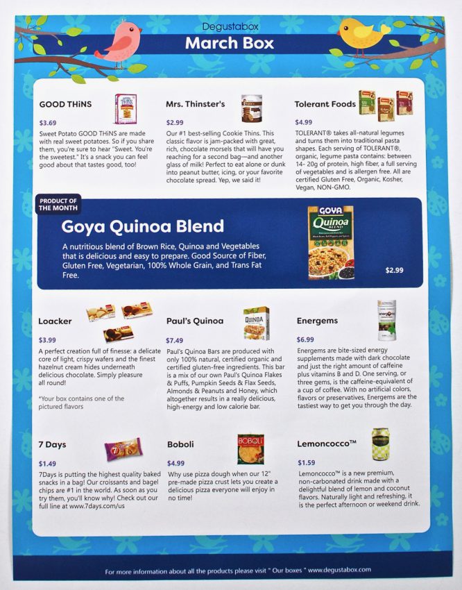 Degustabox March 2017