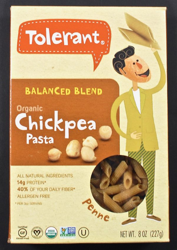 Tolerant chickpea pasta