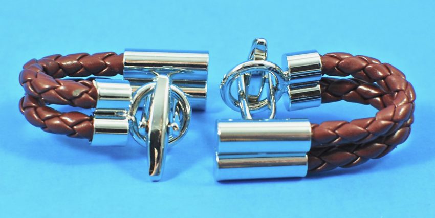 leather cufflinks