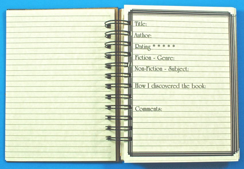 Holly journals book log