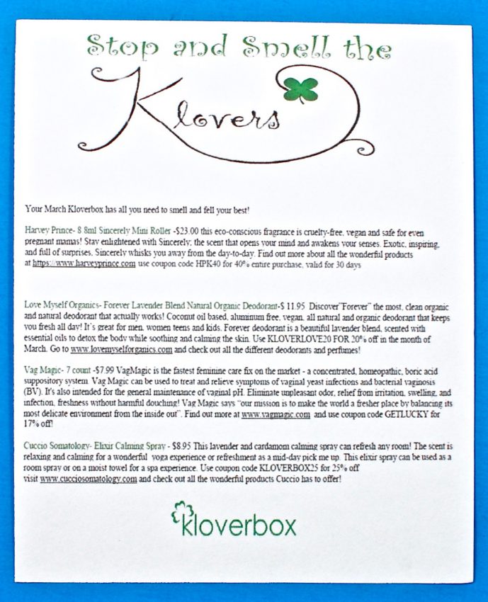 Kloverbox coupon