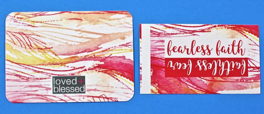 Loved + Blessed scripture card