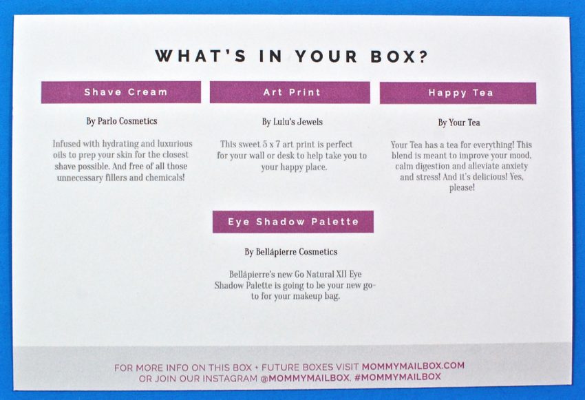 March 2017 Mommy mailbox review