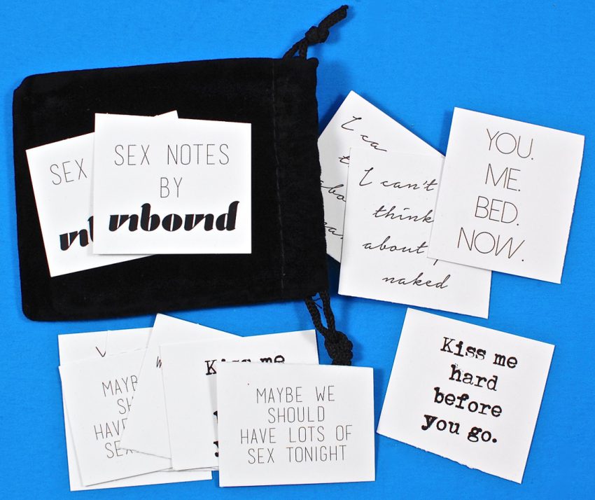 Unbound sex notes