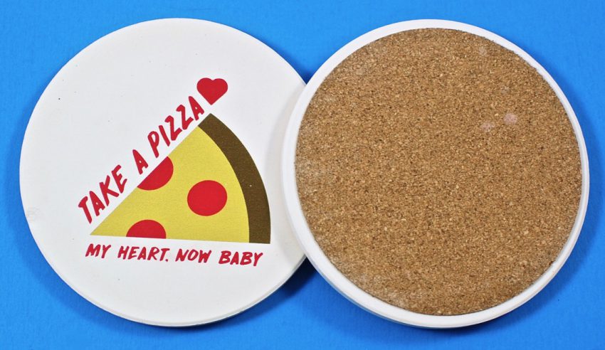 pizza coasters