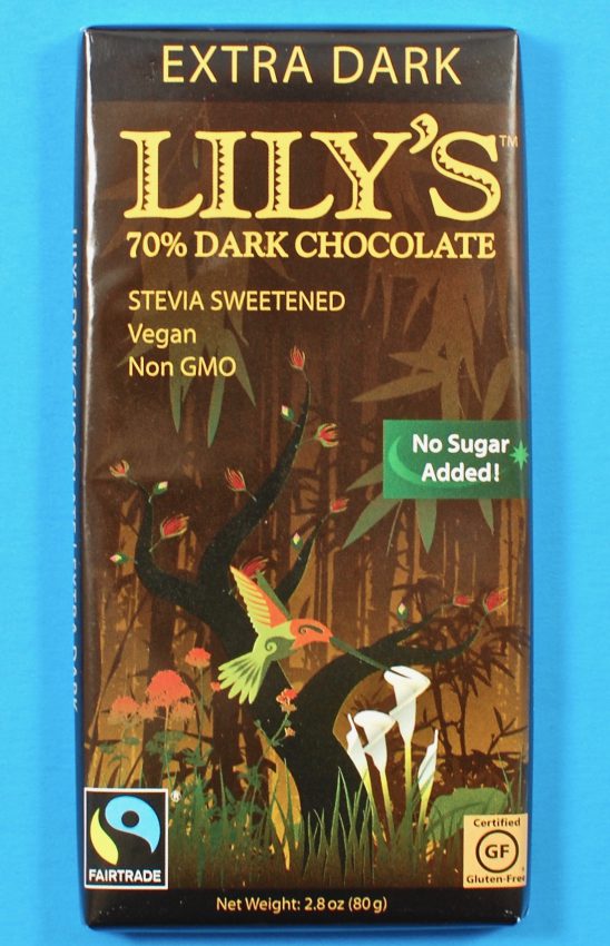 Lily's extra dark chocolate bar