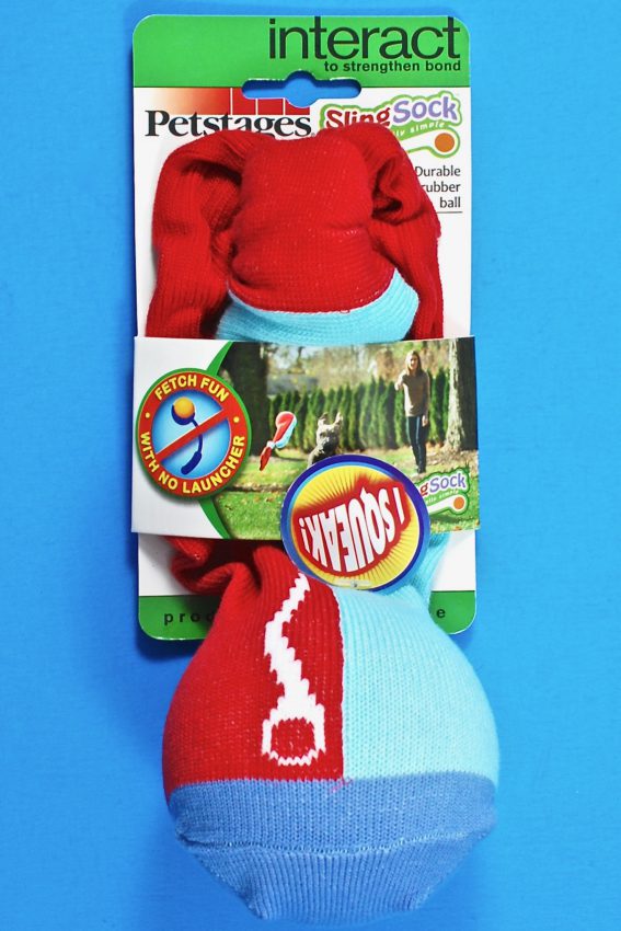 Petstages sling sock dog toy