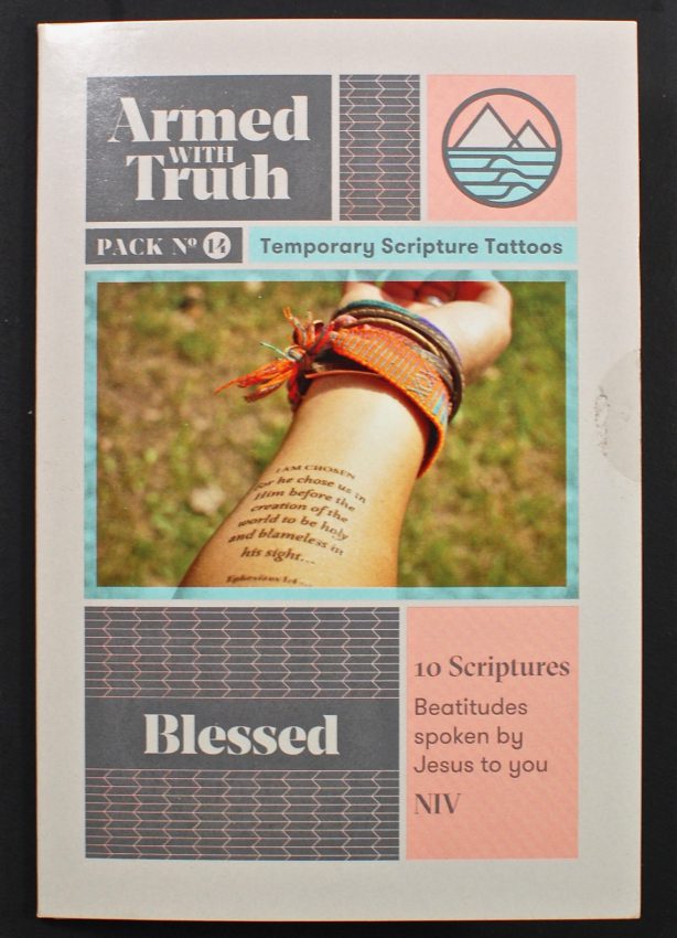 Scripture temporary tattoos