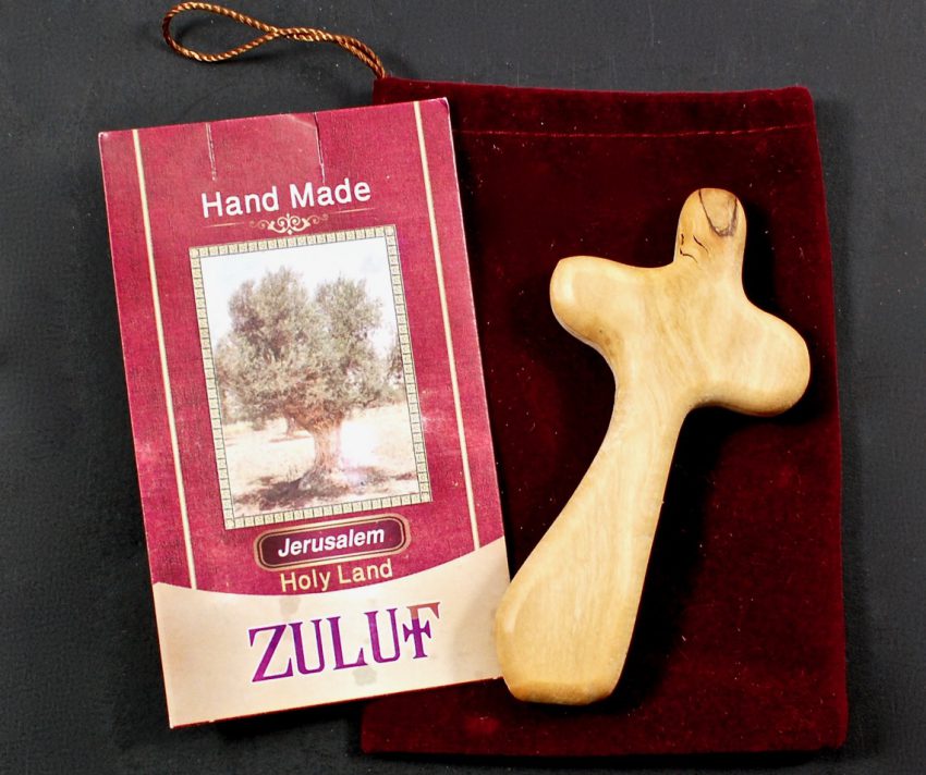 Zuluf's olive wood cross